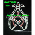 Rote Strass-Tiara